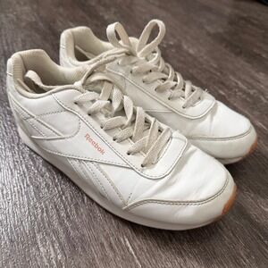 Reebok Royal Classic Jogger 3.0 Kids White Rose Pink Sneakers Size 4Y